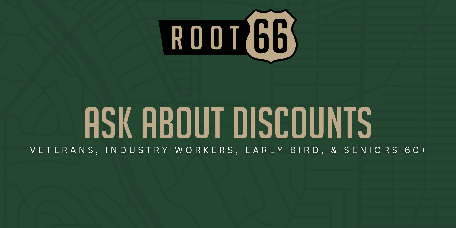 Explore Special Discounts for Veterans, Industry Workers, Early Birds, and Seniors 60+ – Inquire Today!