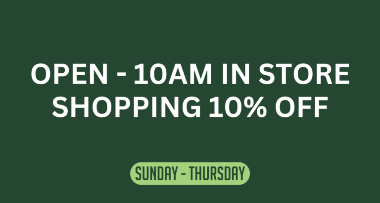 Explore Savings at Root 66! Open at 10 AM – Enjoy 10% Off In-Store Shopping, Sunday to Thursday.