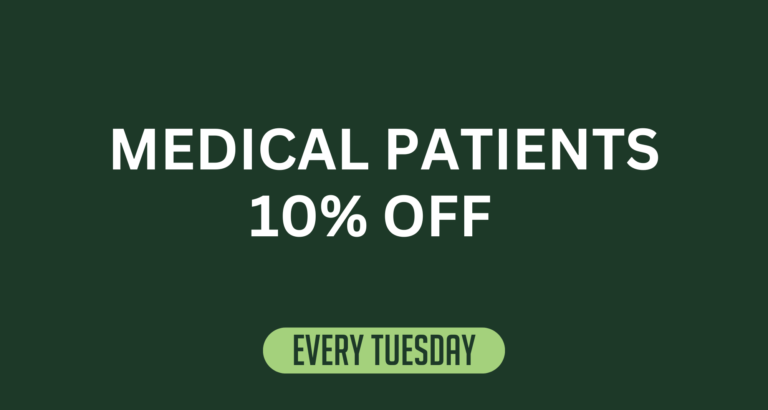 Discount Graphic: Medical Patients 10% Off Every Tuesday